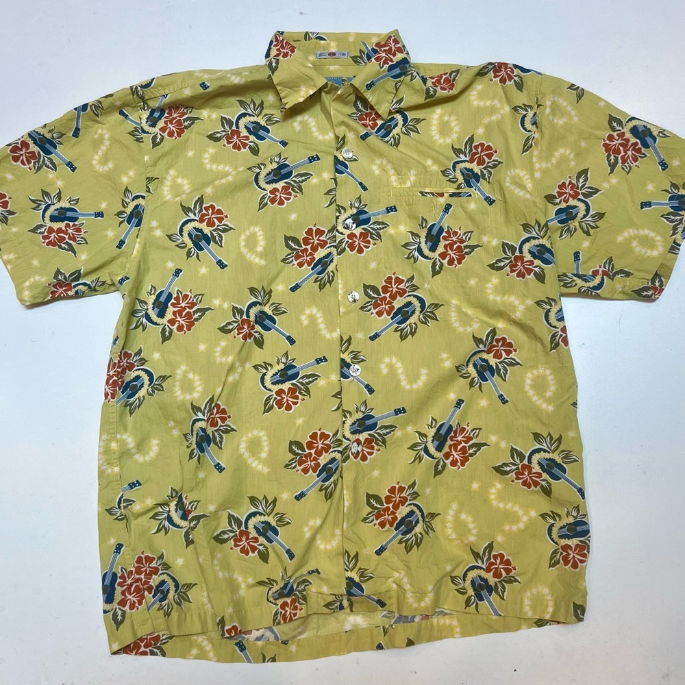 Mccoy Green and Red Casual Button Down Shirt
